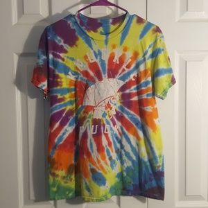 Knuckle Puck tie dye band tee